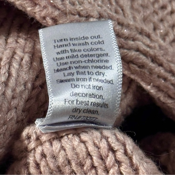 Mauve Short-Sleeve Sweater (M) - Picture 6 of 6